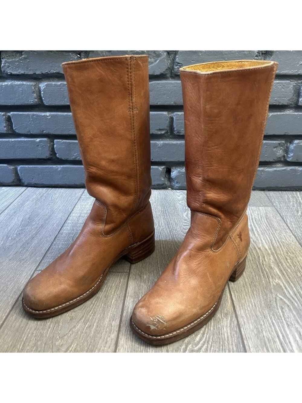 Frye Tall Campus White Label Boots Womens 10 M
